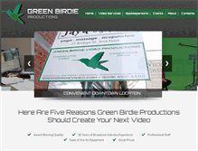 Tablet Screenshot of greenbirdievideo.com